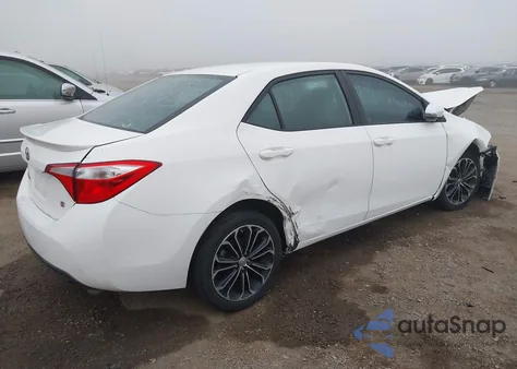 2016 Toyota Corolla S Plus z USA, uszkodzony, nr VIN 5YFBURHE5GP552272